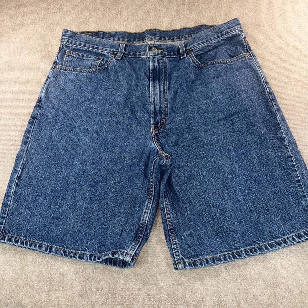 Levis 550 Relaxed Fit Denim Shorts Mens 38 Blue Medium Wash Cotton 6080